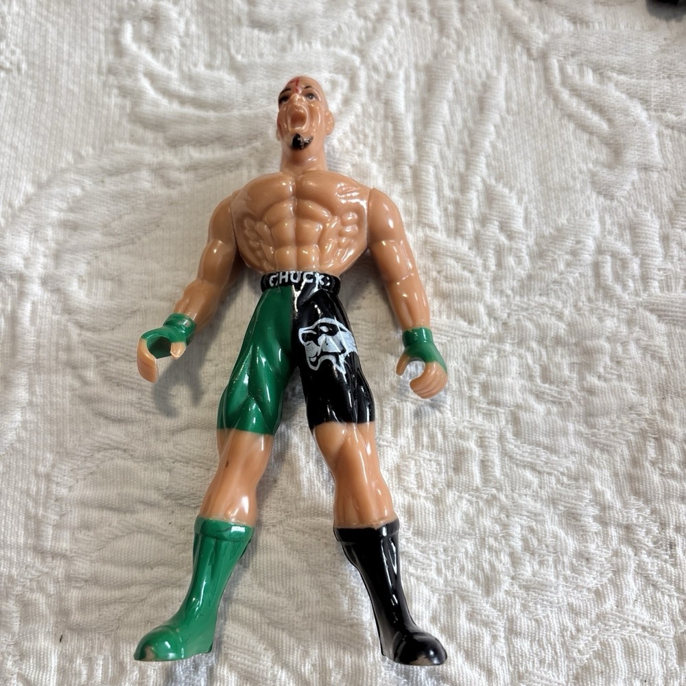Lucha Libre Masked & Chuck Wrestler Xtreme Action Fighter Figures 4.5"
